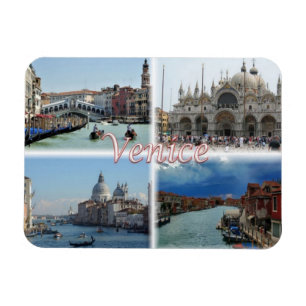 Imán IT Italia - Venecia - Gran Canal - Basílica -
