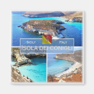 Imán IT Italy # - Sicilia - Isola dei Conigli