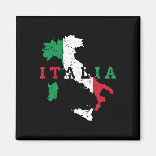 Imán Italia Bandera de Mapa Italiana Regalo de Orgullo 