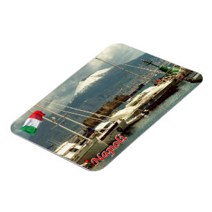 Imán Italia - Campania - Nápoles - Vista del Vesubio -
