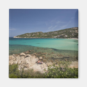 Imán Italia, Cerdeña, Baja Cerdeña. Playa de resort.