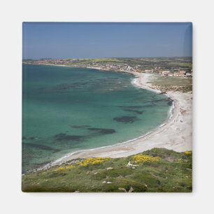 Imán Italia, Cerdeña, Tharros. Vista desde la