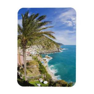 Imán Italia, Cinque Terre, Vernazza, Ciudad en la lader
