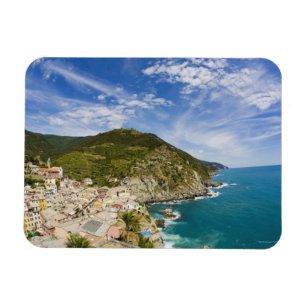 Imán Italia, Cinque Terre, Vernazza, Ciudad en la lader