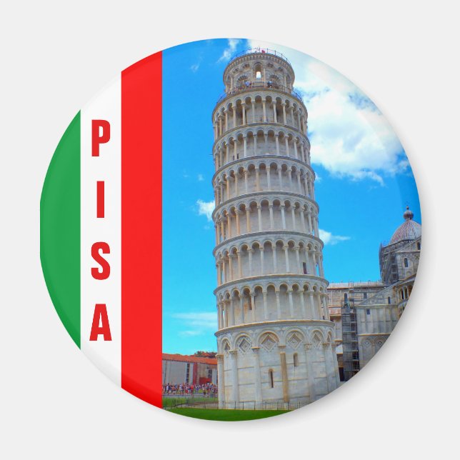 Imán Italia - La Torre Inclinada de Pisa (Frente)