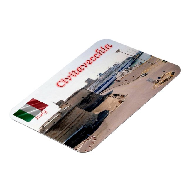 Imán Italia - Lazio - Civitavecchia - (Lado Izquierdo)