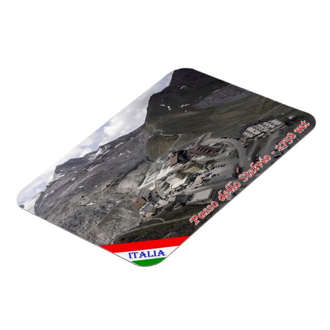 Imán Italia - Lombardía - Paso Stelvio - (Lado Izquierdo)