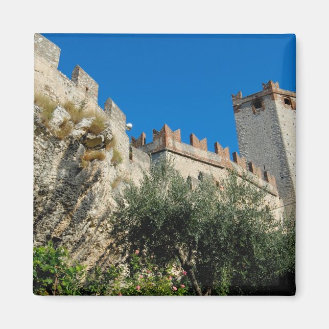 Imán Italia, Malcesine, Lago de Garda, Castillo Scalige (Frente)