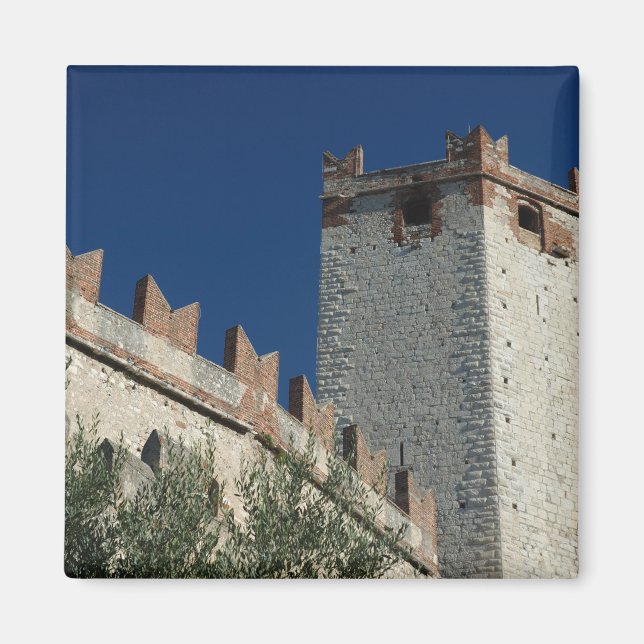 Imán Italia, Malcesine, Lago de Garda, Castillo Scalige (Frente)