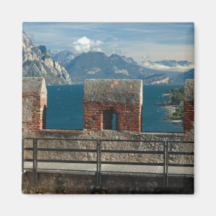 Imán Italia, Malcesine, vista desde el castillo del lag