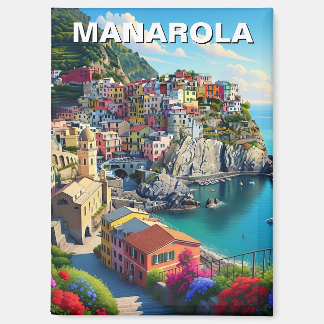 Imán Italia Manarola Cinqua Terra (Anverso)