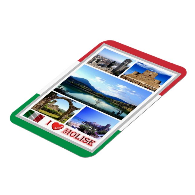 Imán Italia - Molise - I Love - Magnet (Lado Izquierdo)