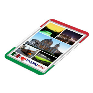 Imán Italia - Piamonte - Torino - I Love - Magnet
