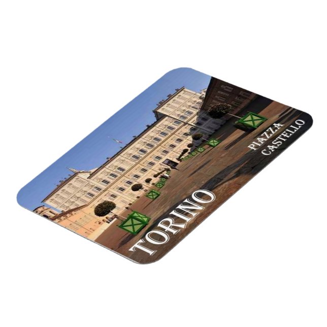 Imán Italia - Piamonte - Torino - Plaza del Castillo - (Lado Izquierdo)