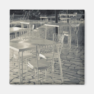 Imán Italia, provincia de Brescia, Sirmione. Café junto