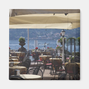 Imán Italia, provincia de Como, Bellagio. Café junto al