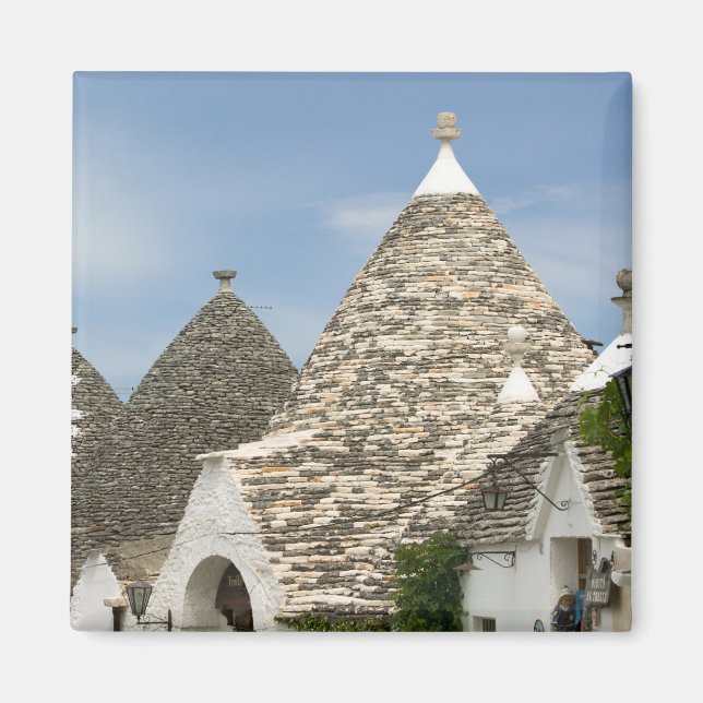 Imán Italia, Puglia, Alberobello, Terra dei Trulli, (Frente)