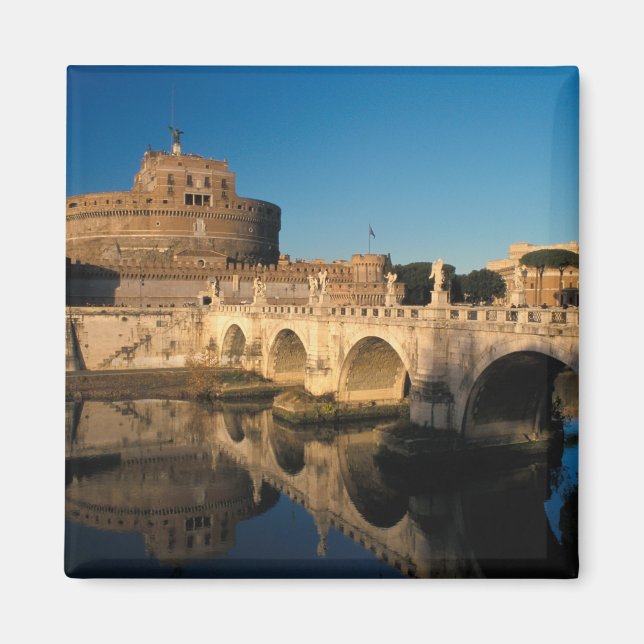 Imán Italia, Roma, Castel Sant'Angelo y río (Frente)