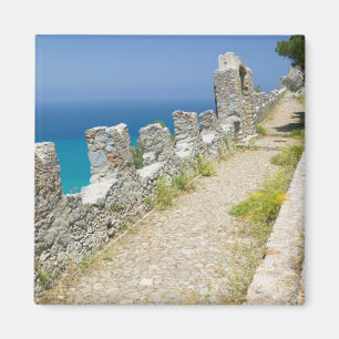 Imán Italia, Sicilia, Cefalu, Cliffside Walkway, La