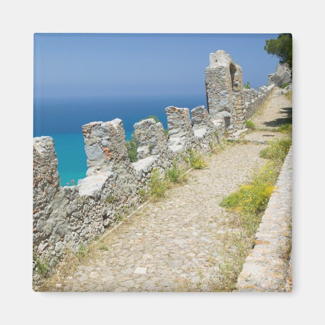 Imán Italia, Sicilia, Cefalù, paseo marítimo junto al a (Frente)