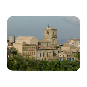Imán Italia, Sicilia, Enna, vista de la ciudad desde Ro