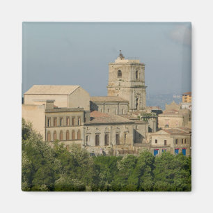 Imán Italia, Sicilia, Enna, vista de la ciudad desde Ro