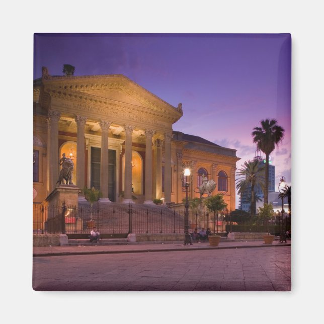 Imán Italia, Sicilia, Palermo, Teatro Massimo Opera (Frente)