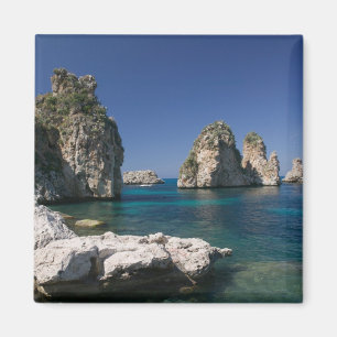 Imán Italia, Sicilia, Scopello, Rocas junto a Tonnara