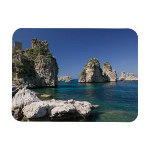 Imán Italia, Sicilia, Scopello, Rocas por Tonnara