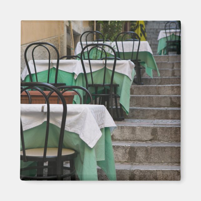 Imán ITALIA, Sicilia, TAORMINA: Corso Umberto 1, Cafe (Frente)