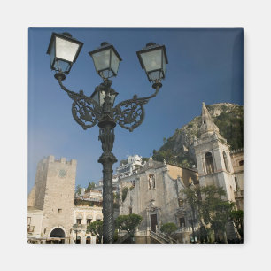 Imán ITALIA, Sicilia, TAORMINA: Piazza iX Aprile, San