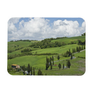 Imán Italia, Toscana. La Foce. Una carretera curva sube