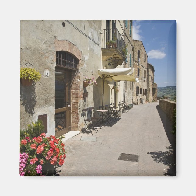 Imán Italia, Toscana, Pienza. Camino exterior alrededor (Frente)