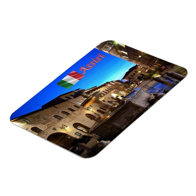 Imán Italia - Umbría - Asís - Plaza del ayuntamiento - (Lado Izquierdo)