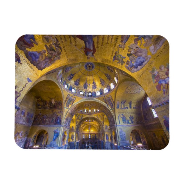 Imán Italia, Venecia. Interior de la Catedral de San Ma (Horizontal)