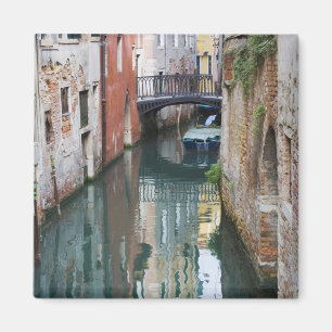 Imán Italia, Venecia, reflejos y pequeño puente de