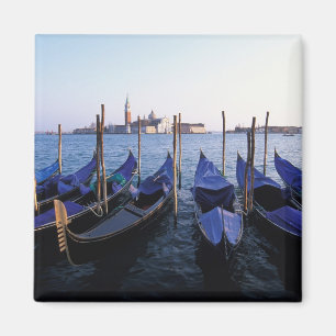 Imán Italia, Veneto, Venecia, Fila de Góndolas y San