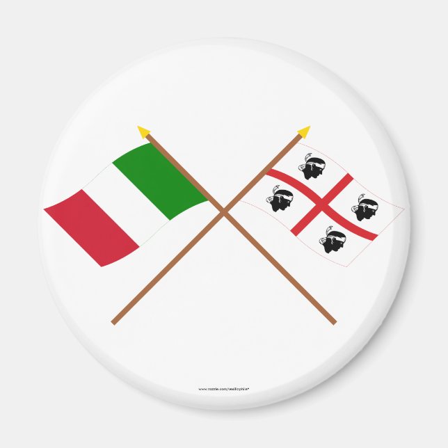 Imán Italia y Sardegna cruzaron banderas (Frente)