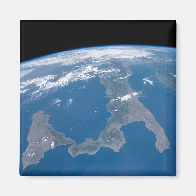 Imán Italia Y Su Isla Sicilia. (Frente)