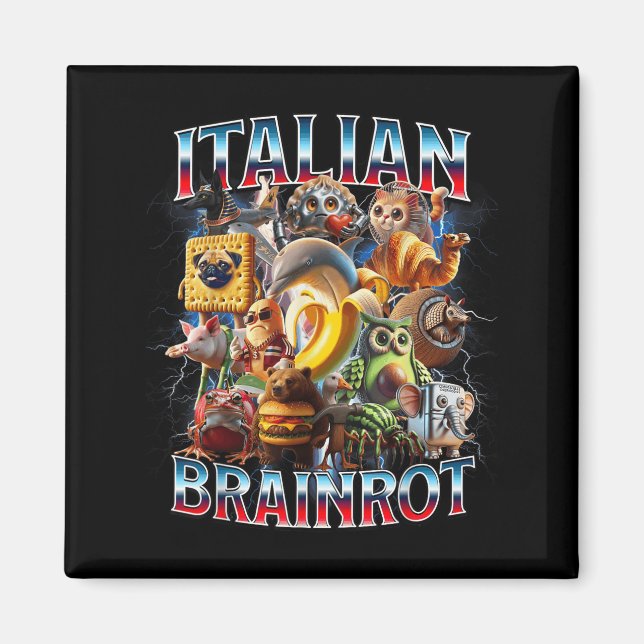 Imán Italiano Brainrot Italiano Funny Memes Boy (Frente)