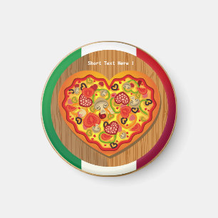Imán italiano de la pizza