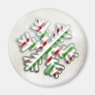 Imán italiano del copo de nieve del navidad