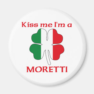 Imán Italiano personalizado me besa, soy Moretti