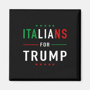 Imán Italianos Para Trump Tee Pro Trump Italiano