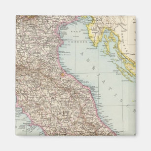 Imán Italien nordliche Halfte, mapa del norte de Italia