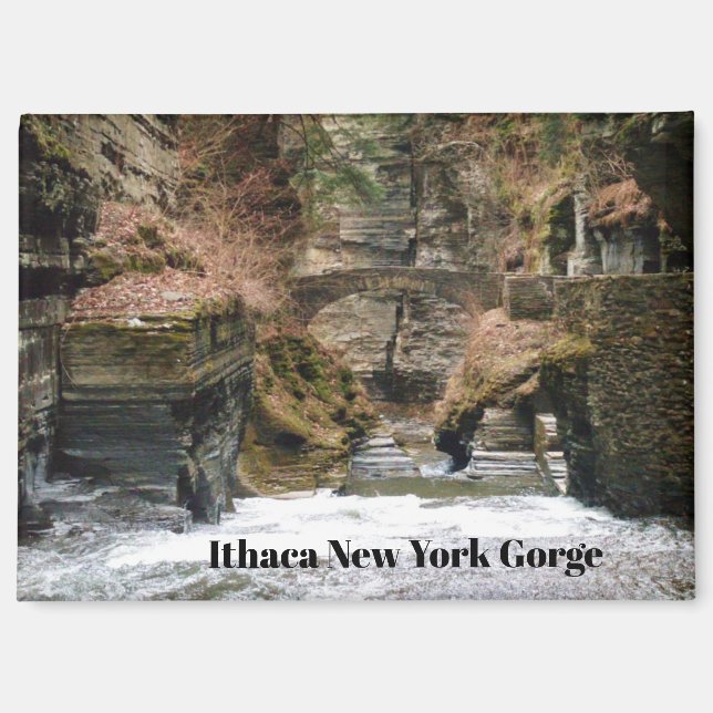 IMÁN ITHACA NEW YORK GORGE   (Anverso)
