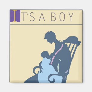 Imán <It's a Boy> por el minero de Steve