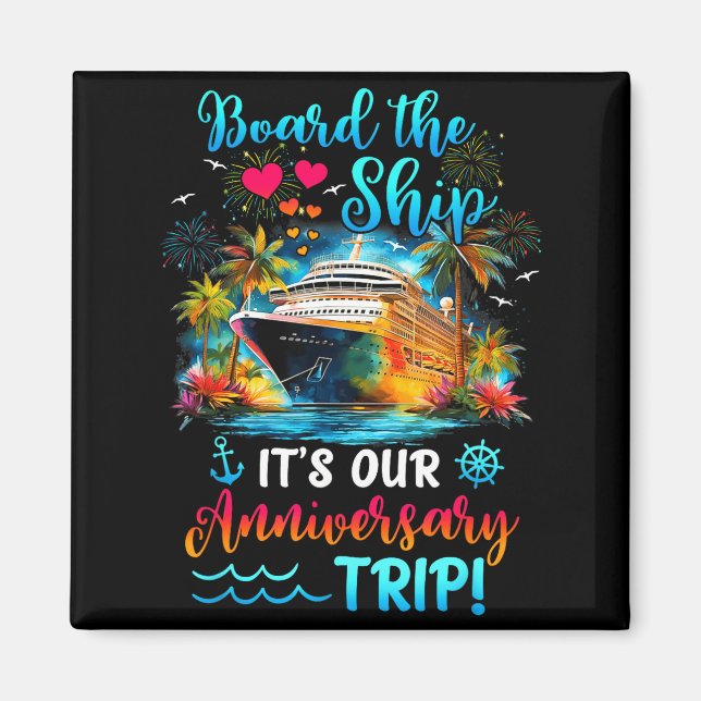Imán It's Anniversary Trip Couples Matching (Frente)