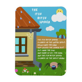 Imán Itsy Bitsy Spider Nursery Rhyme Magnet
