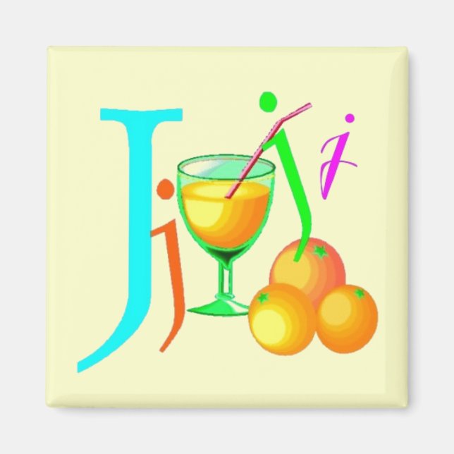 Imán J - Alphabet Magnet (Frente)